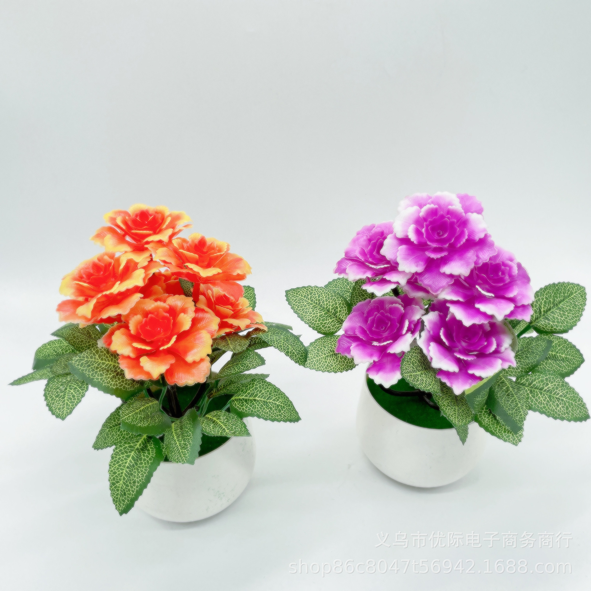 仿真牡丹花创意仿真绿植假花盆栽家居咖啡厅桌面玄关装饰盆景摆件