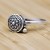 Vintage Six Word Mantra Ring Simple Opening Creative Chinese Style Distressed Faith Charm Spinning Ring Ladies