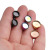 Stainless Steel DIY Stud Earrings Base Support Inner Diameter 8/10/12MM Gold Plated Rose Gold Rainbow Black Studs