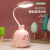 New USB Cute Led Rabbit Desk Lamp Eye Protection Learning Reading Pen Holder Small Night Lamp Factory Goods Wholesale Logo Printing