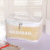 Korean Style Frosted Translucent Cosmetic Bag Portable Travel Cosmetics Storage Bag Simple Portable Outdoor Bag Wash Bag