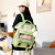 2021 New Korean Style Women's Backpack Four-Piece Set Fresh Ins Junior High School Large Capacity High School Student Schoolbag