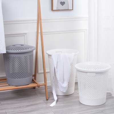 Zhenrong Bird's Nest Two-Color Laundry Basket Bathroom Finishing Convenient Basket