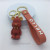 Creative Bell Bow Tie Bear Keychain PVC Prize Claw Doll Couple Student Bag Automobile Hanging Ornament Gift