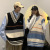 Couple Wear Autumn 2021 New Trend Multicolor V-neck Sleeveless Sweater Women's Loose Outer Wear Knitted Vest Top