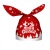 Rabbit Ears Snowflake Crisp Nougat Packing Bag Cute Candy Cookies Baking Bag Christmas Rabbit Bag