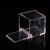 10cm Square Transparent PS Plastic Box Flip Acrylic Box Food Grade Candy Box Slim Packing Box