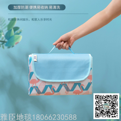 Picnic Mat Spring Outing Moisture-Proof Mat Picnic Blanket Outdoor Portable Waterproof Picnic Beach Mat Outing Thickened Ins Style