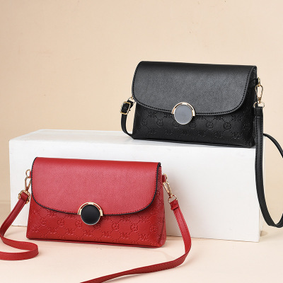 Solid Color Classy Small Square Bag Simple Women's Shoulder Bag Urban Commuter Messenger Bag Multi-Color Optional Stall 11847