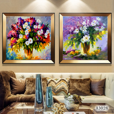 Flower Cloth Painting Landscape Oil Painting Decorative Painting Photo Frame Decoration Craft Mural Restaurant Paintings Decorative Calligraphy and Painting Hanging Painting