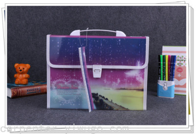 Student File Holder Self-Produced and Self-Sold Starry Sky File Package Test Paper Package A4 Color Handbag Factory Direct Sales