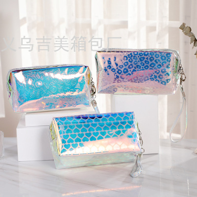 Cross-Border E-Commerce Color TPU Cosmetic Bag Portable Clear Portable Mini Wash Bag Cosmetics Change Purse
