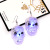 Coolette Factory Direct Sales Halloween Party Earrings LED Light Transparent Ghost Head Ghost Festival Light-Emitting Earrings