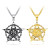 2021 Hip Hop Taobao Hot Sales Double-Sided Skull Pentagram Necklace Titanium Steel Stainless Steel Bracelet Ornament