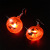 Coolette Factory Direct Sales Halloween Party Earrings LED Light Transparent Ghost Head Ghost Festival Light-Emitting Earrings