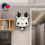 Cartoon Panda Creative Clocks Bedroom Decoration Domestic Watch Wall-Mounted Fashion Chinese Simple Atmosphere Mute Quartz Clock