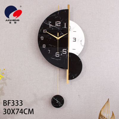 Decorative Light Luxury Clock Wall Clock Living Room Nordic Home Fashion Creative Clock Personalized Artistic Simple Modern Wall Hanging