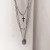 NS Cold Style Multi-Layer Cross Necklace Internet Celebrity Dark Men and Women Couple Hip Hop Tag Three-Piece Set Accessories