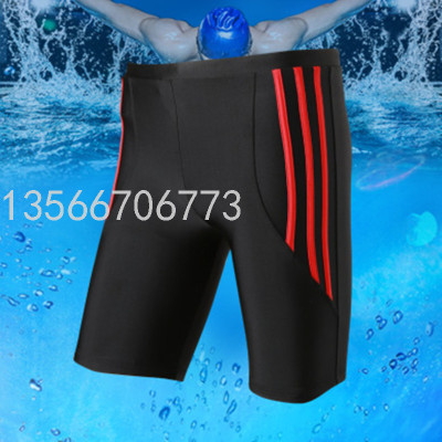  Spring New Men's Swimming Trunks Professional Swimming Trunks Sexy Fashion Men's Five-Point Swimming Trunks Swimming 