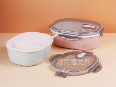 Plastic Lunch Box Student Office Worker Sealed Large Compartment Lunch Box Fast Food Box Insulated Lunch Box Factory Wholesale