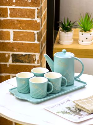 Nordic Small Luxury Tea Set Drinking Ware Drinking Cup European Creative Coffee Set Set Household Ceramic Tray Wholesale