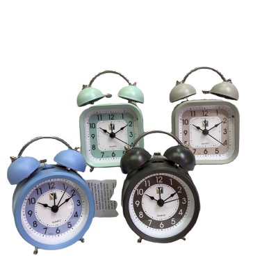 3-Inch Mute Simple Ringing Bell Alarm Clock Wake-up Loud Lazy Bedside Pendulum Clock