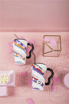 Creative Exclusive Ceramic Cup Unicorn Cute Cartoon Mug Large Capacity Daily Gift Office Cup Wholesale