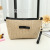 Linen Cosmetic Bag Zipper Handbag Portable Women's Cosmetic Bag Factory in Stock Wholesale Cosmetics Storage Bag