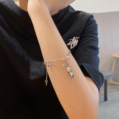 Metallic Rabbit Bracelet Student Ins Special-Interest Design Simple Cold Style Girlfriends Bracelet