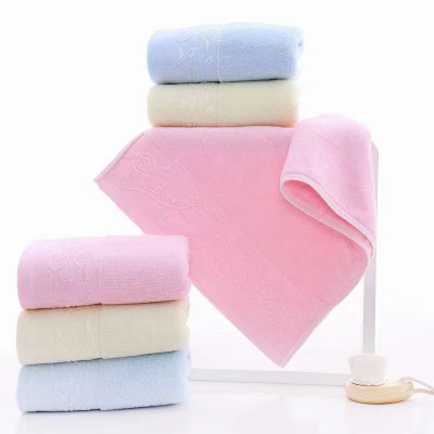 Cotton Towel Face Washing Daily Big Towel Absorbent Lint-Free Adult Student High-End Thickened Household Rose Wholesale