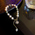 Crystal Zircon Flower Pendant Bracelet Women's Fashion Irregular with Personality Pearl Bracelet
