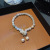 Chalcedony Gourd Bracelet for Women Ins Trendy Same Style Bracelet Design Sense Niche Temperament Super Fairy Hand Jewelry Wholesale