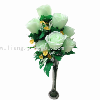 Factory Direct Sales 18 Fork Artificial Rose Buds