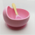 Silicone Baby with Suction Cup Bowl Spoon Tableware