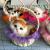 Simulation Flower Basket Cat Will Call Cabas Cat Crafts Fur Animal Toy Decoration Cat Ornament Plush Ornaments