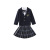 Children's JK Uniform Suit Full Set Girls' Autumn and Winter College Style Three-Piece Plaid Pleated Skirt Suit Jacket New