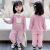 Children's Clothing Autumn Girls' Suit 2021 Huzhou Woven New Autumn Clothes Baby Korean Sports Pants Children's Sweater