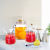 Creative Cans Mason Glass Cup Fruit Salad Jam Jar Honey Glass Bottle Square round Sealed Jar Pickles Bottles