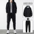 Sports Suit Men's Sweater Two-Piece Set Spring, Autumn and Winter Casual Hooded Cardigan Sweater 2021 Autumn Vest Three-Piece