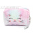 Cartoon Plush Cat Cosmetic Bag Wash Small Square Bag Colorful Fluff PVC Cosmetic Bag Cosmetic Bag Soft   Adorable Zipper