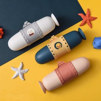 Submarine Portable Tooth-Cleaners Box Travel Tooth-Cleaners Cylinder Storage Set Wash Cup Cute Couples Tooth Brush Tooth-Cleaners Cup