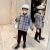 Girls' Fleece-Lined Sweater Suit 2021 New Autumn and Winter Korean Style Western Style Online Red Children's Clothing Thickened Big Children's Winter Fashion