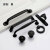 Factory Direct Sales Solid Single Hole Furniture Hardware Accessories Chest of Drawer Door Handle American Black Cabinet Wardrobe Handle