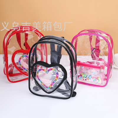  Style Creative Sports Backpack Waterproof PVC Transparent Backpack Large Capacity Neutral Student Schoolbag Women's Bag