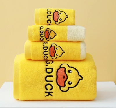[G · Duck] Small Yellow Duck Towel Soft Breathable Children Student Cotton Towel Gift Box Chinese Valentine's Day Gifts