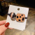 Rubber Band Women's Hair Tie Polka Dot Square Head Rope Headdress Cute Mori Style All-Matching Hair Rope Leather Case