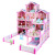 Children Play House Simulation House Toy Princess Castle Assembled Villa Scene Doll House Parent-Child Interaction