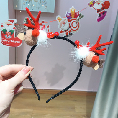 Christmas New Cute Elk Headband Girl Mori Super Fairy Girl Headband Christmas Performance Props Headband Female