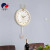 European Deer Living Room Study Clock Creative New Fashion Noiseless Hanging Clock Wall-Mounted Punch-Free Decoration Swing Clock