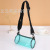 New Style Spot Crossbody Solid Color PVC Shoulder Bag Travel Waterproof Portable Fashion Storage Bag Women's Bag